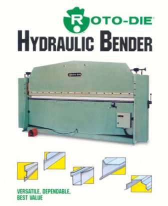 [1679] 16 Ga. x 12', ROTO-DIE, HYDRAULIC BENDER, MODEL#15/12 **NEW**