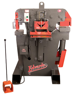 [6107] EDWARDS 60-TON IRONWORKER, 1-PHSE, MODEL#JAWS-60TON, **NEW**