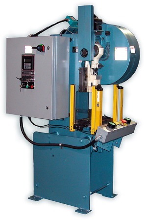 [6205] 10 Ton, AZIMUTH OBI SINGLE-CRANK PUNCH PRESS, AIR CLUTCH & BRAKE **NEW**