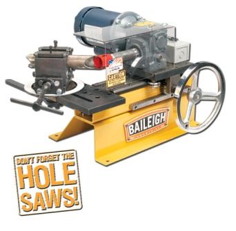 [6726] BAILEIGH 110V TABLETP HOLESAW TUBE/PIPE NOTCHER, MODEL#TN300, 3/4 TO 3" **NEW**