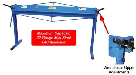 [7050] 22 Ga. x 96", MITTLER, SHEETMETAL STRAIGHT BRAKE, MODEL#MB-22 **NEW**