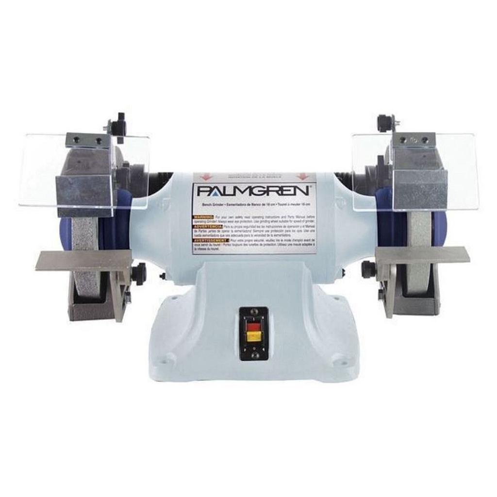 [10169] 6" PALMGREN BENCH GRINDER, 6" 1/3HP 115/230V, MODEL#9682061, NEW