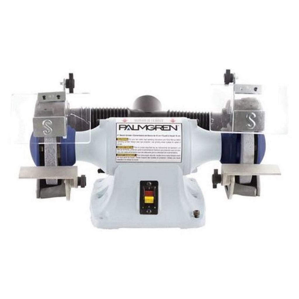 [10170] 6" PALMGREN BENCH GRINDER, 6" 1/3HP 115/230V, MODEL#9682062 W/DUST COLLECT