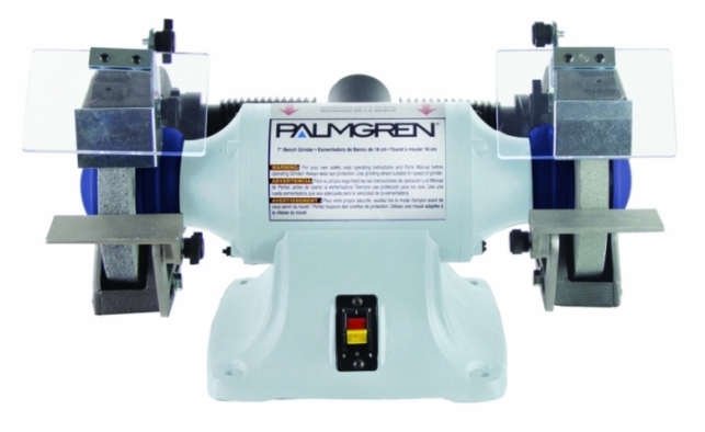 [10174] 7" PALMGREN 1/2HP GRINDER W/DUST COLLECT, MODEL#9682071, NEW
