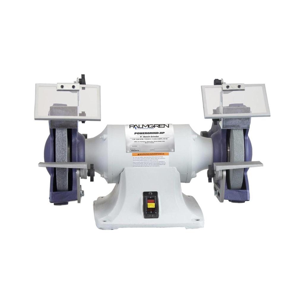 [10176] 8" PALMGREN 1HP GRINDER W/DUST COLLEC, MODEL#9682073, NEW
