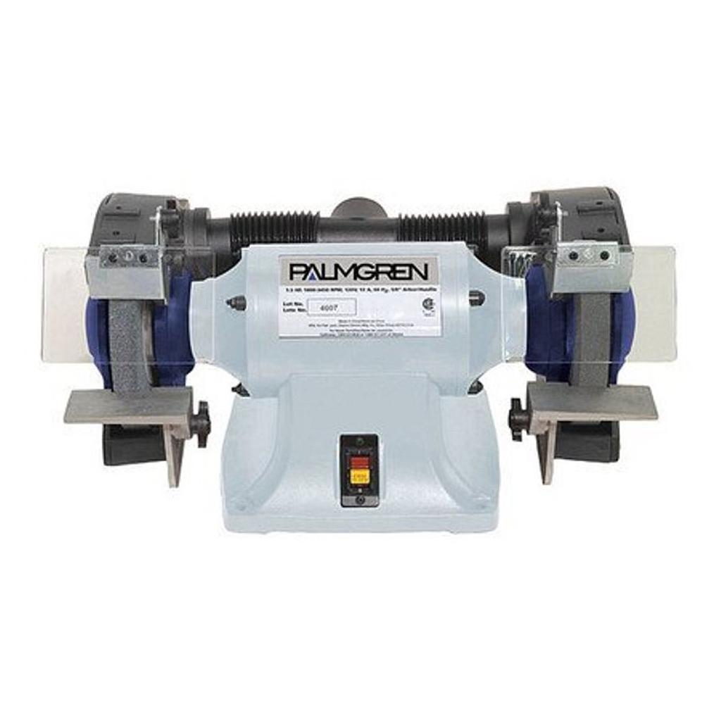 [10181] 8" PALMGREN BENCH GRINDER W/DUST COLLECT, 115/230 1PH, MODEL#9682081, NEW