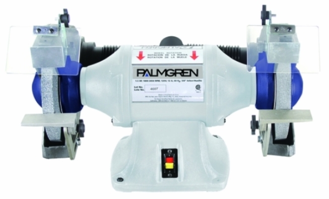 [10191] 10" PALMGREN GRINDER W/DUST COLLECT, 1HP, 1PHASE, MODEL#9682101, NEW