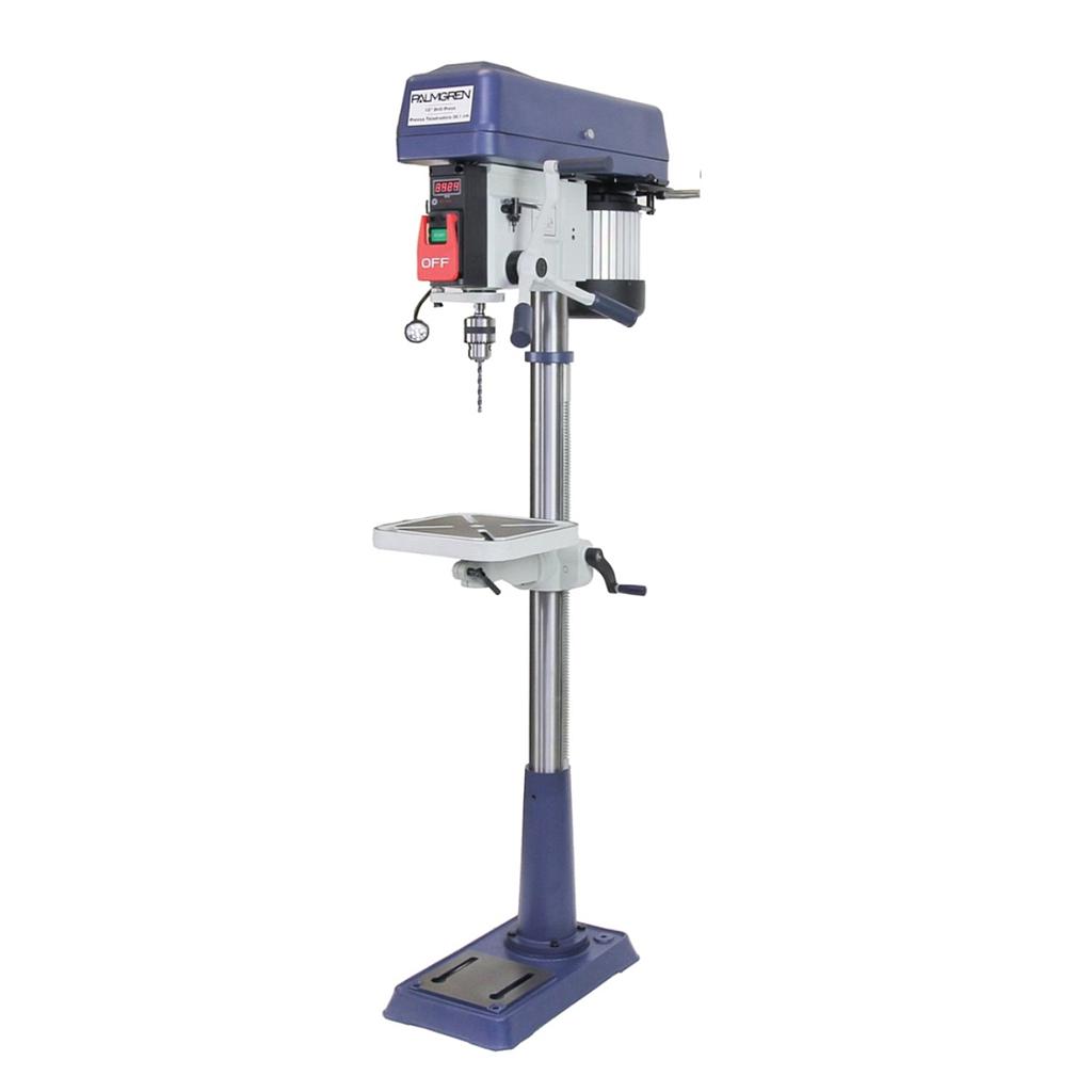 [10212] 15" PALMGREN 16-SPEED FLOOR MODEL STEP PULLEY DRILL PRESS, MODEL#9681058, NEW
