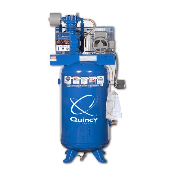 [10216] 5 HP, QUINCY QT RECIPROCATING AIR COMPRESSOR, MODEL#QT-5, NEW