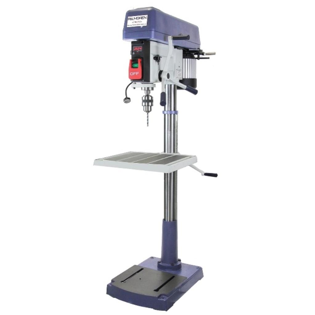 [10225] 20" PALMGREN 16-SPEED FLOOR MODEL DRILL PRESS 1 PH, MODEL#9680209, NEW