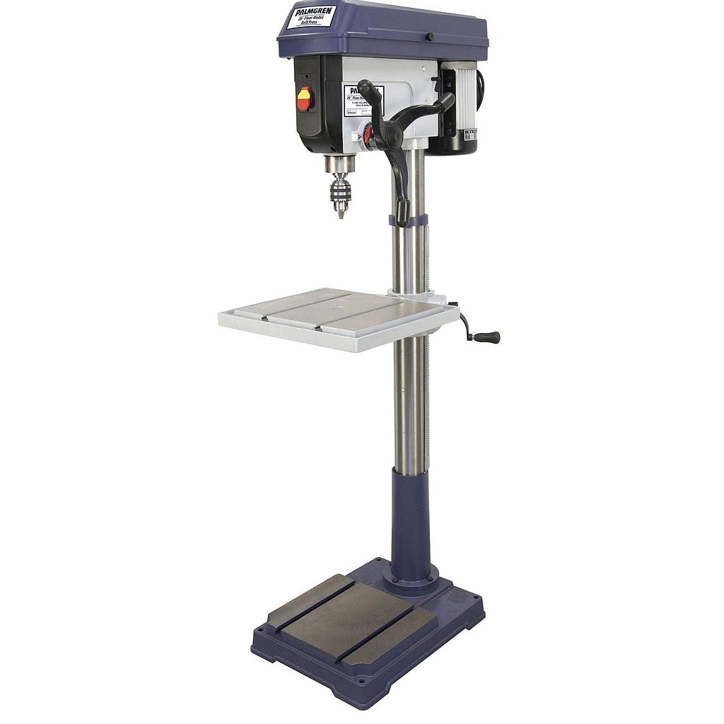 [10737] 20" PALMGREN 12-SPEED FLOOR MODEL DRILL PRESS 1PH, MODEL#9680220, NEW