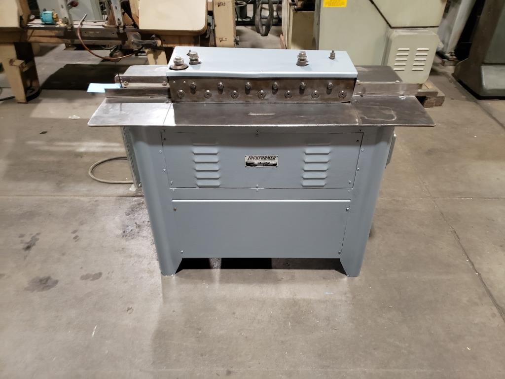 [10873] 7 STND, LOCKFORMER 18 GAUGE LARGE PITTSBURG & 3-IN-1 TAP-IN ROLLFORMER, USED