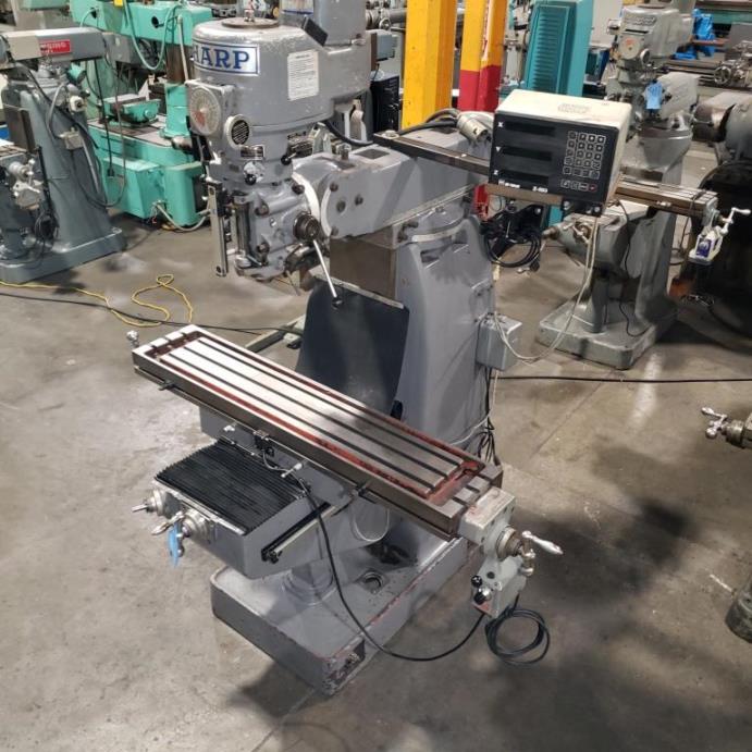 [11145] LMV, SHARP VARI-SPEED VERTICAL MILL, 9X42 TBL, USED