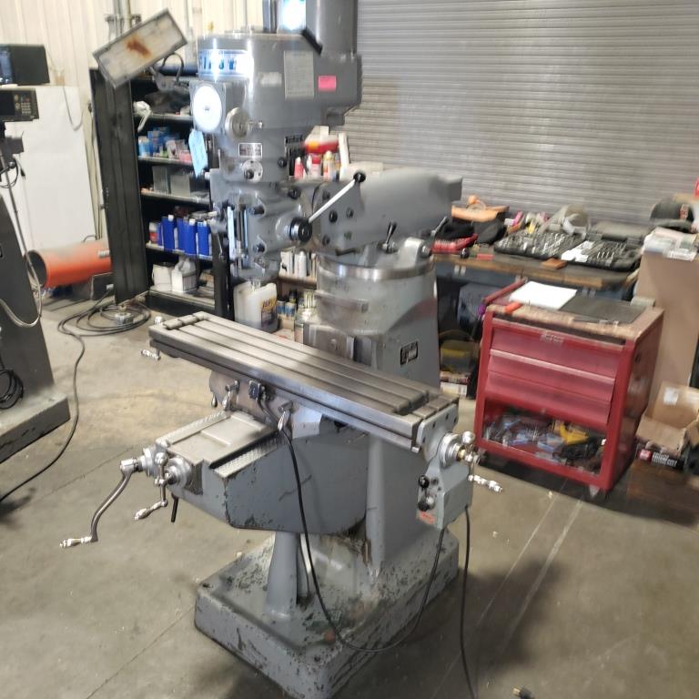 [11158] LMV, SHARP FIRST VARI-SPEED VERTICAL MILL, 9X42 TBL, MODEL#LMV, USED