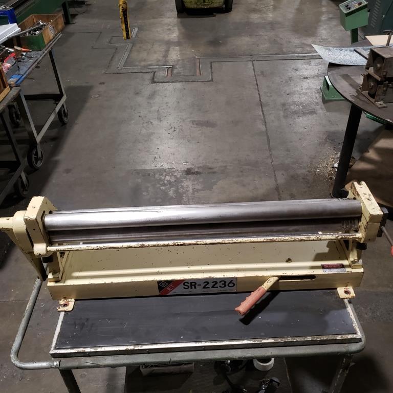 [11174] 3' X 22 GA., JET SLIP ROLLS, MODEL#SR-2236, JET STK#752022, USED