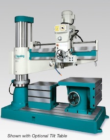[8356] 49.2"Arm x 11.81"Column, CLAUSING RADIAL DRILL, MODEL#CLC1250H, Ind clamping