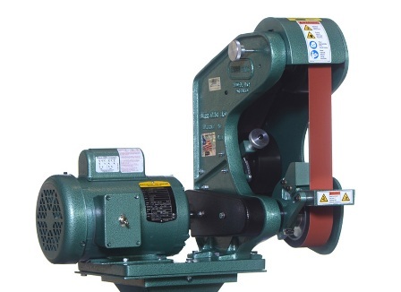 [8808] NO. 482, BURR KING 2" X 48" 3-WHEEL BELT GRINDER, MODEL#482, NEW