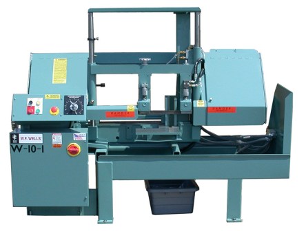 [8873] 10" x 17", WF WELLS SEMI-AUTO TWIN-POST BANDSAW, MODEL#W-10-1, NEW