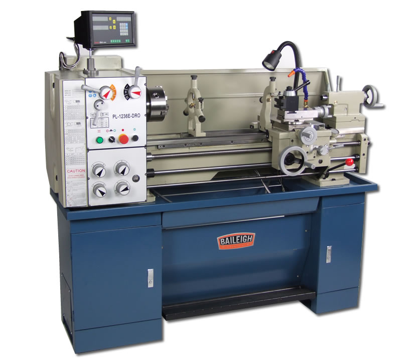 [9061] 12" x 36" cc, BAILEIGH METAL LATHE W/DIGITAL READOUT, MODEL#PL-1236E-DRO *NEW*