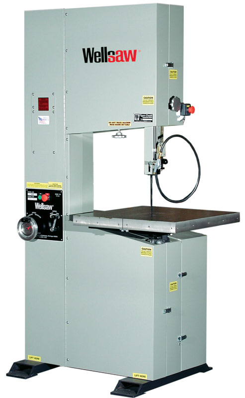 [9318] 20" X 16", WELLSAW VERTICAL BANDSAW, 20"THROAT, 16" UNDERGDE, MODEL#V-20 **NEW