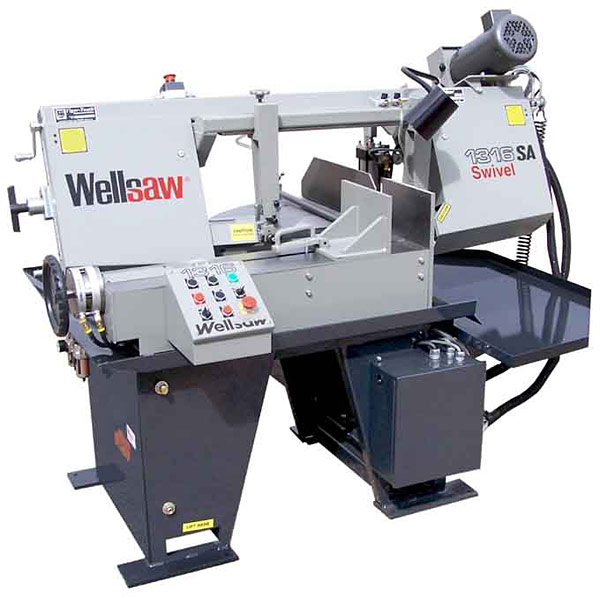 [9857] 13" x 16", WELLSAW SWIVEL MITRE SEMI-AUTOMATIC, MODEL#1316S-SA **NEW**