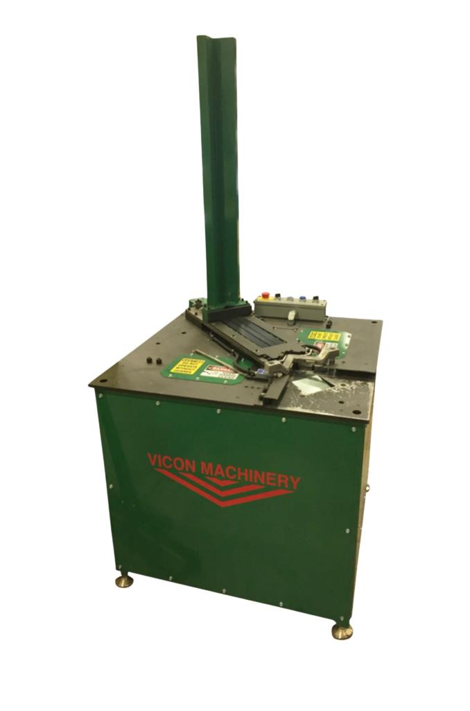 [11458] SINGLE HEAD CORNER INSERTION MACHINE, VICON, MODEL#V-SH-CIM-33 **NEW**